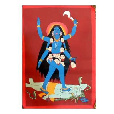 Kali Thangka – Vibrant Hindu Goddess Artwork