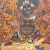 Two Arm Mahakala Black Cloak Thangka – Bernagchen (Handmade Canvas) - Image 2