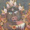 Two Arm Mahakala Black Cloak Thangka – Bernagchen (Handmade Canvas) - Image 3