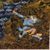 Buddhist Hand-Painted Thangka of Green Tara with Manjushri and Vajrapani - Image 4