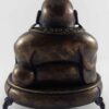Brass Laughing Buddha Incense Burner – Black Oxidized Finish - Image 4