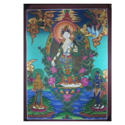 Tibetan Thangka of Standing White Tara