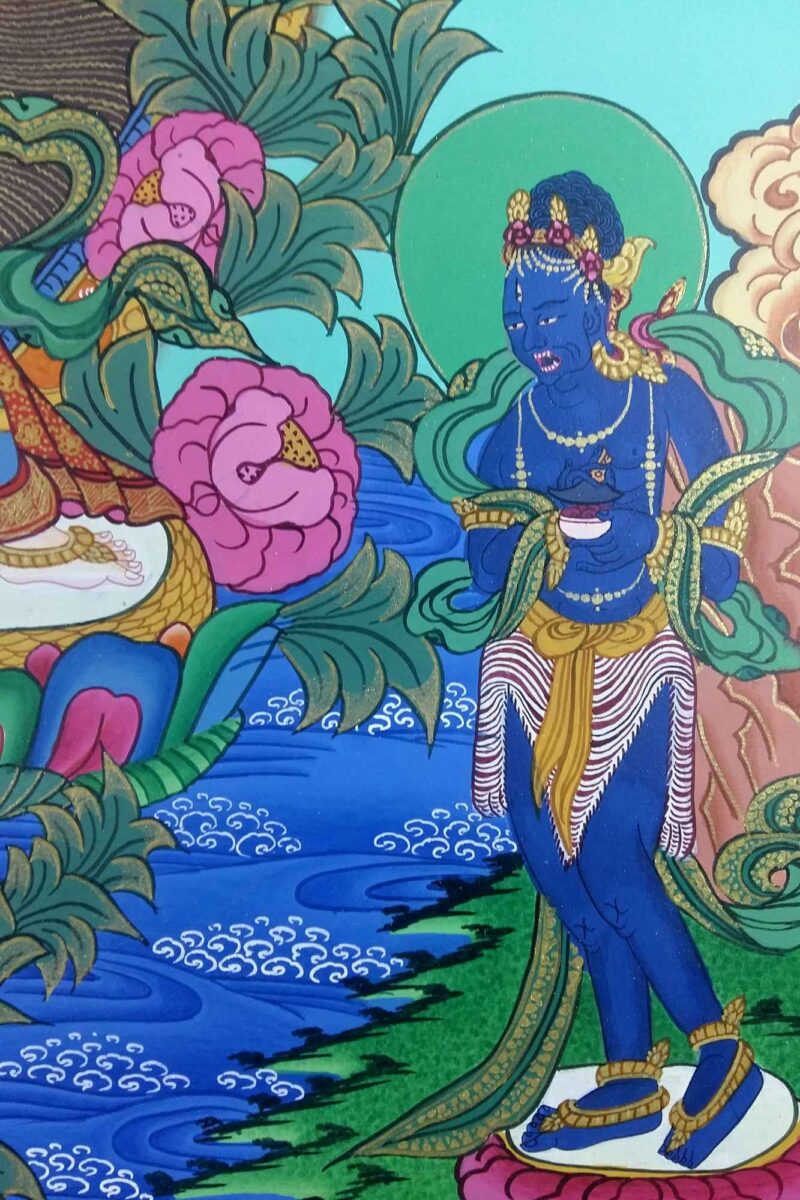 Tibetan Thangka of Standing White Tara - Image 3