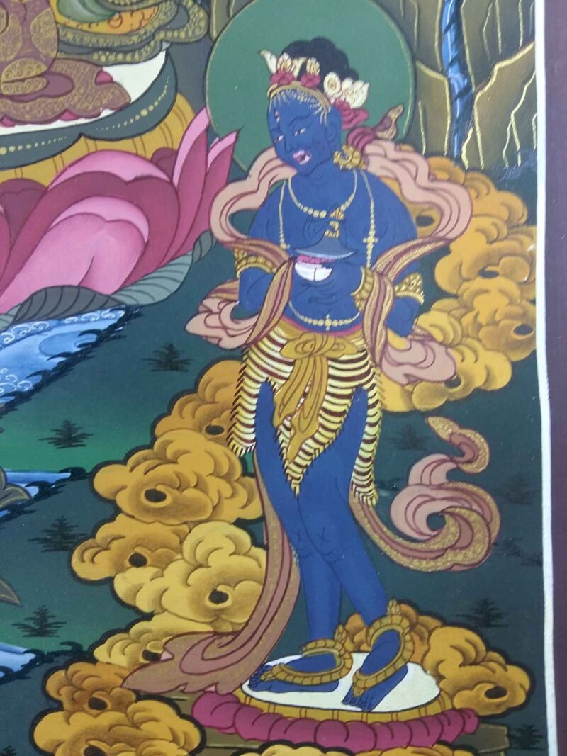 Tibetan Thangka: Chenrezig Avalokitesvara - Image 3
