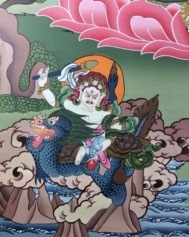 Tibetan Thangka Five Jambhala Dzambhala, Kuber - Image 5
