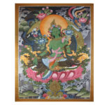 Tibetan Thangka Green Tara (Real Gold)