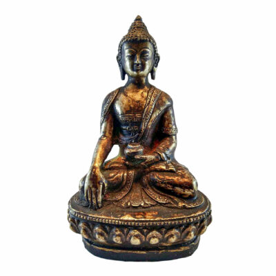 Shakyamuni Buddha Statue - Antique Finishing, Full Gold Plated
