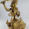 Manjushri Full Fire Gold Plated with Painted Face - Image 2