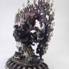 Vajrakilaya (Dorje Phurba) Heruka Statue – Copper, Silver-Plated, and Oxidized - Image 4