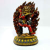 Black Jambhala With Consort, Shakti, Yab-Yum Handmade Statue Traditional Color Finishing