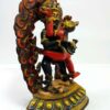 Black Jambhala With Consort, Shakti, Yab-Yum Handmade Statue Traditional Color Finishing - Image 2