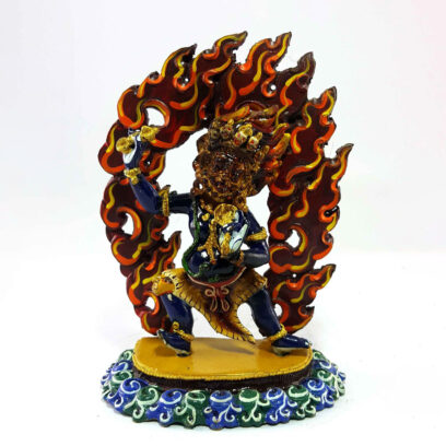 Vajrapani Chana Dorje Handmade Statue with Traditional Color Finishing