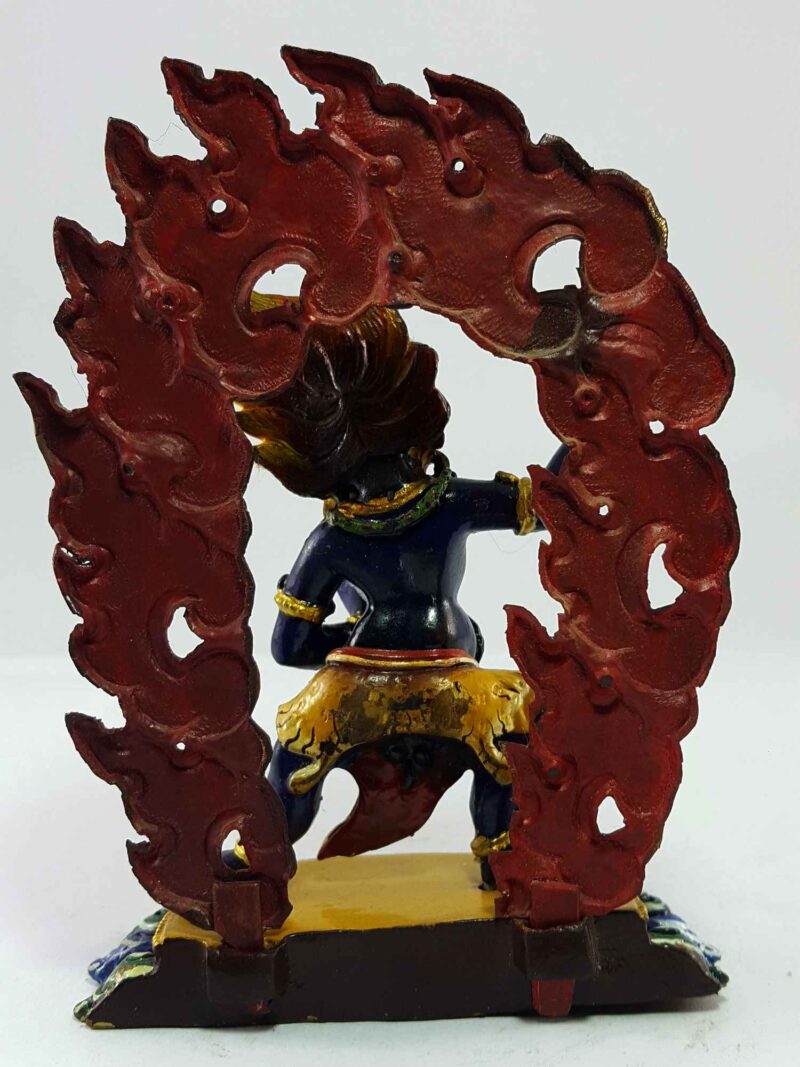 Statue of Yamantaka Vajrabhairava – Copper Oxidized Finish - Image 5