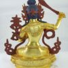 Manjushri Statue – Full Gold Plated with Painted Face - Image 5