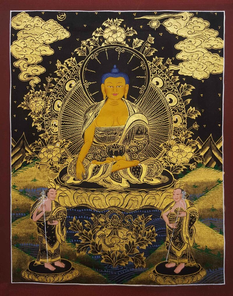 Tibetan Hand-Painted Thangka - Image 2
