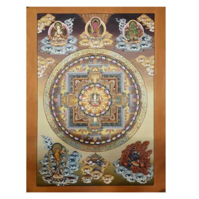 Chenrezig Hand-Painted Tibetan Thangka (HQ)