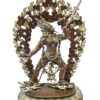 Vajrayogini Statue - Silver Plated Oxidized, Big Statue - Image 2