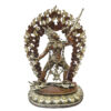 Vajrayogini Statue - Silver Plated Oxidized, Big Statue
