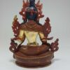 Buddhist Statue of Green Tara - Partly Fire Gold Plated, Painted Face, Good Quality - Image 5