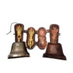 Bell and Dorje - Vajra, With Metal Cover, 9 Point Bell and Dorje, Dehradun Piece