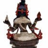 Lakshmi Buddhist Handmade Statue, Silver And Chocolate Oxidized, Wtih Face Painted - Image 6