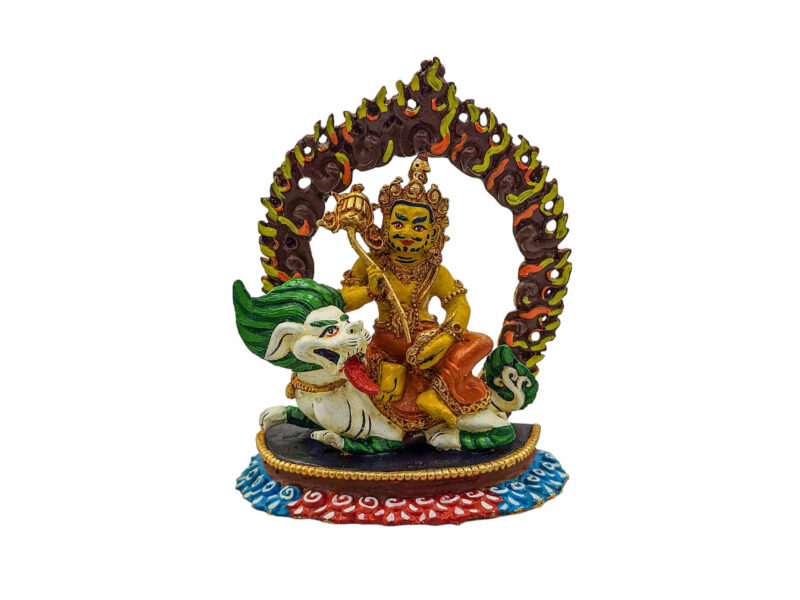 Jambhala: Namtose Buddhist Miniature Statue, High Quality, Traditional Color Finishing