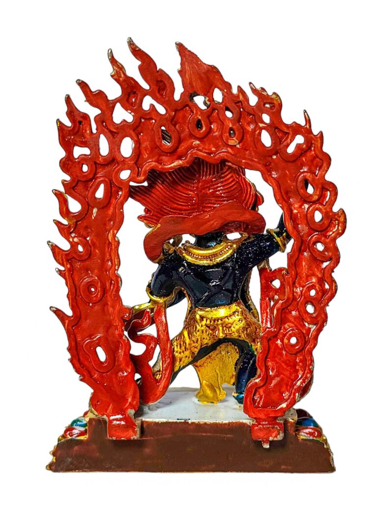 Vajrapani: Buddhist Miniature Statue, High Quality, Traditional Color Finishing and Hand-Painted Face - Image 4