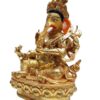 Ganesh: Tibetan Buddhist Handmade Statue, Gold Plated, Painted Face - Image 4