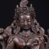 Green Tara: Buddhist Handmade Statue, Chocolate Oxidized, High Quality - Image 5