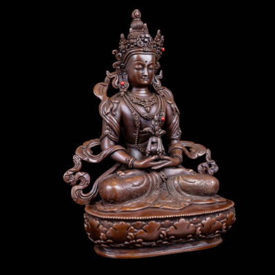 Aparimita: Buddhist Handmade Statue, Chocolate Oxidized, High Quality