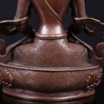Aparimita: Buddhist Handmade Statue, Chocolate Oxidized, High Quality - Image 6