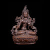 White Tara: Buddhist Handmade Statue, Chocolate Oxidized Finish