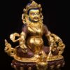 Yellow Jambhala Buddhist Handmade Statue – Partly Gold-Plated, Face Painted, High-Quality Craftsmanship - Image 3