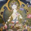 Tibetan Thangka of White Tara – Healing Thangka in Real Gold and Tibetan Colors - Image 5