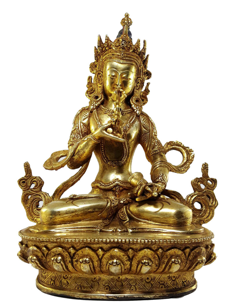 Buddhist Handmade Statue of Vajrasattva – Full Fire Gold Plated (10+ Years Old) - Image 3