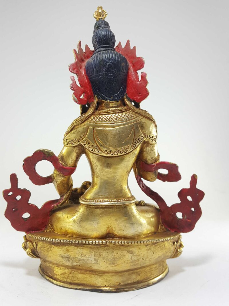 Buddhist Handmade Statue of Vajrasattva – Full Fire Gold Plated (10+ Years Old) - Image 5