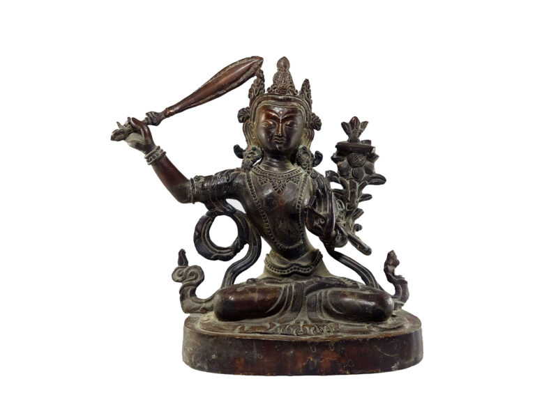 Manjushri Statue – Natural Finishing (30-Year-Old Masterpiece)