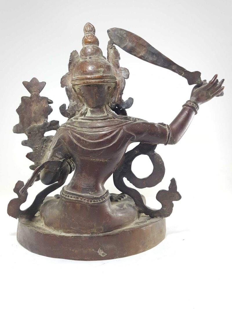 Manjushri Statue – Natural Finishing (30-Year-Old Masterpiece) - Image 3