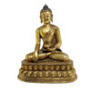 Statue of Shakyamuni Buddha – Full Gold Plated with Antique Finishing