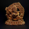 Statue of Mahakala of the Black Cloak (Kajupa Mahakala) – Gold Plated