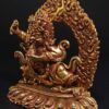 Statue of Mahakala of the Black Cloak (Kajupa Mahakala) – Gold Plated - Image 3