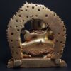 Statue of Mahakala of the Black Cloak (Kajupa Mahakala) – Gold Plated - Image 4