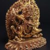 Statue of Mahakala of the Black Cloak (Kajupa Mahakala) – Gold Plated - Image 2
