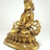 Statue of Aparimita – Full Gold Plated with Antique Finishing - Image 3