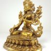Statue of White Tara – Full Gold Plated with Antique Finishing - Image 3