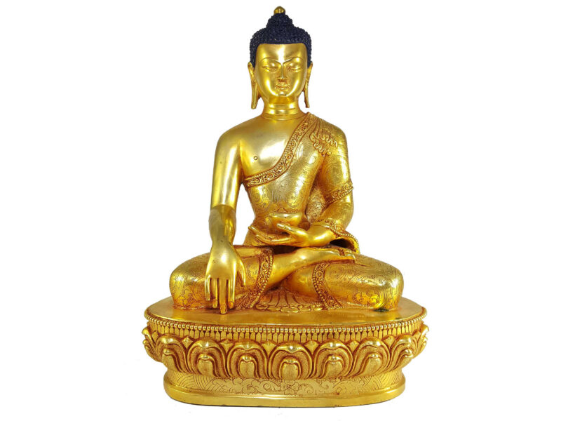 Statue of Shakyamuni Buddha – Full Gold Plated
