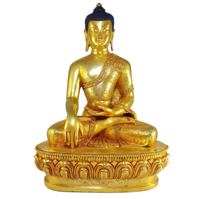 Statue of Shakyamuni Buddha – Full Gold Plated