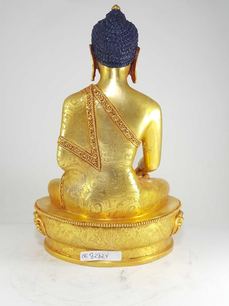 Statue of Shakyamuni Buddha – Full Gold Plated - Image 4