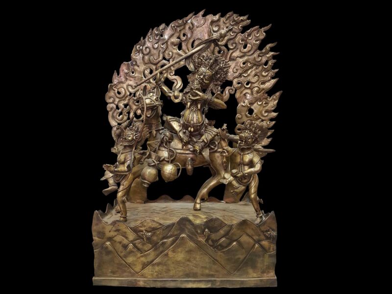 Master Quality Statue of Palden Lahmo in Bronze Finishing