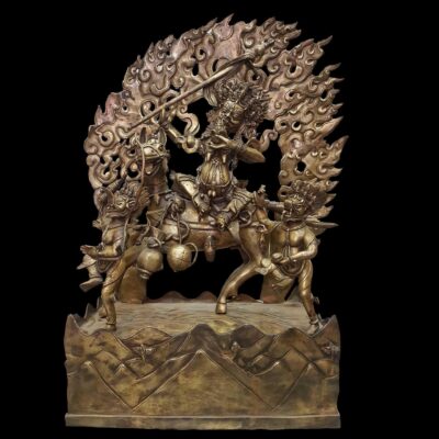 Master Quality Statue of Palden Lahmo in Bronze Finishing